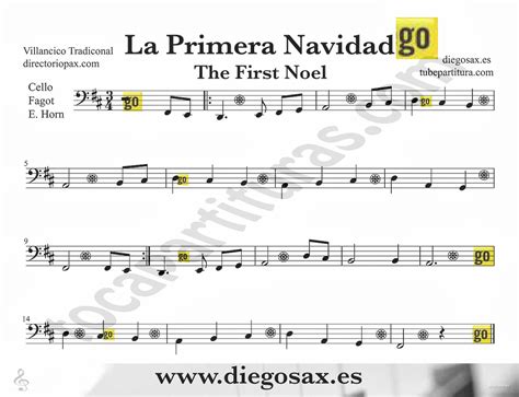 tubescore: The First Noel sheet music for Cello and Basson Christmas ...