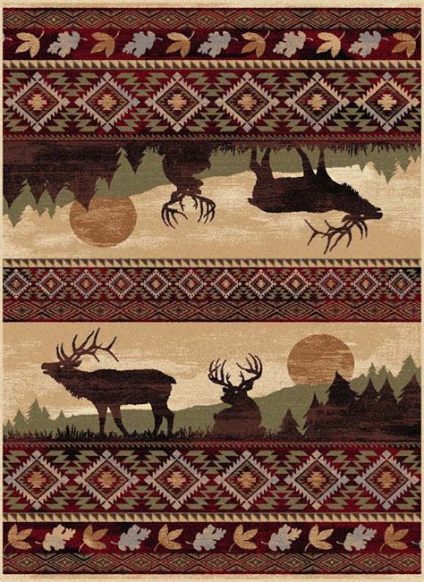 Tayse Misty Elk Rug - Everything Log Homes