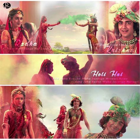 HAPPY HOLI 😘 | Radha krishna love quotes, Radha krishna love, Krishna love