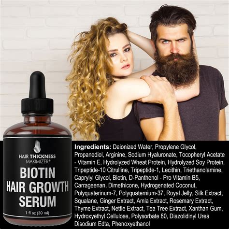 Hair Growth Serum With Biotin Oil – Hair Thickness Maximizer