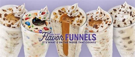 FAST FOOD NEWS: Sonic's Sonic Blast Flavor Funnels | Sonic blast flavors, Food, Flavors