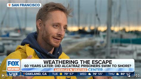 Warren Wallace Completes Historic Mock Alcatraz Night Escape Swim with FOX Weather — Odyssey ...