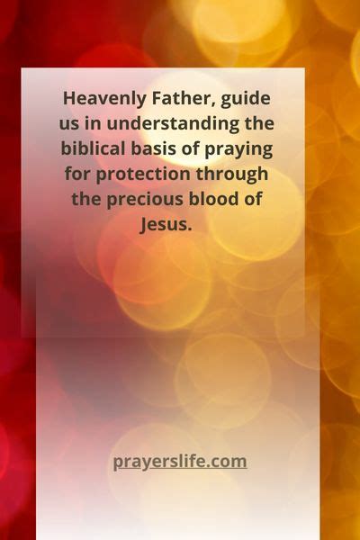 23 Prayer For Protection Through The Precious Blood Of Jesus