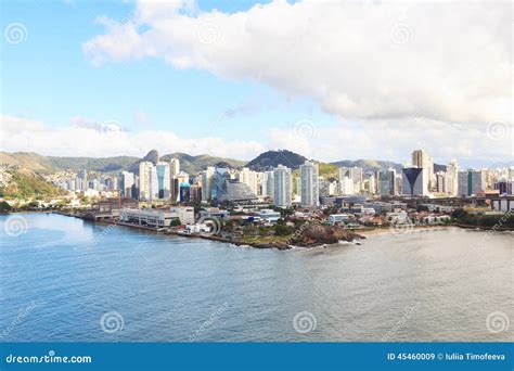 Vitoria, Vila Velha, Bay, Port, Mountains, Espirito Santo, Brazil ...