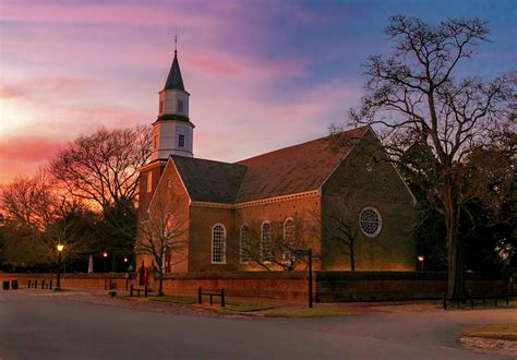 Bruton Parish Church Sunset Photograph by Norma Brandsberg - Fine Art America