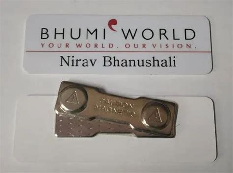 Multicolor Pvc Magnetic Name Badge, Size: 1 Inchs X 3 Inchs at Rs 95/piece in Mumbai