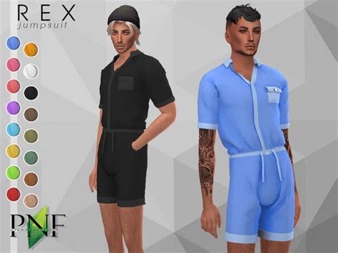 Plumbobs n Fries' REX | jumpsuit | Jumpsuit men, Sims 4, Sims 4 dresses