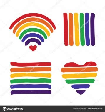 Gay Symbols Set Gay Pride Symbol Lgbt Community Symbol - Simbolos De La ...