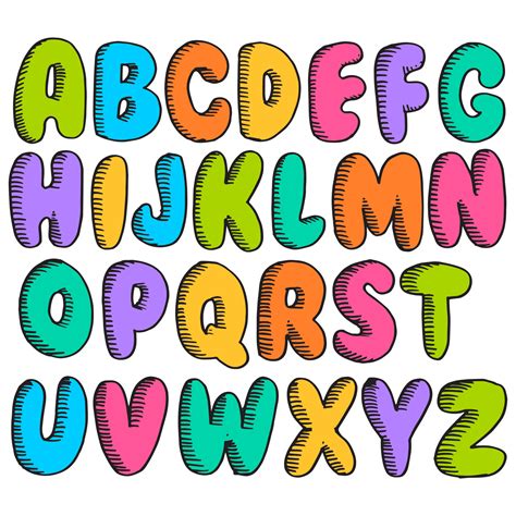 Fun Fonts Alphabet To Draw