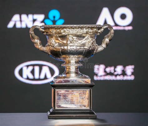 The Australian Open Men`s Singles Trophy, the Norman Brookes Challenge ...