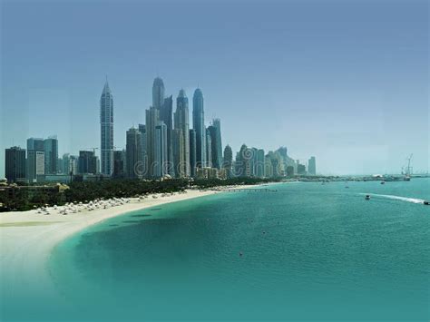 Dubai Beach Sea and Sites stock image. Image of beach - 124499717