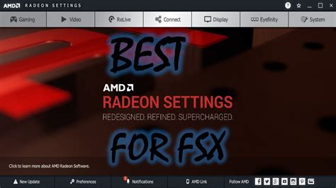 BEST AMD RADEON GRAPHICS SETTINGS FOR FSX - YouTube