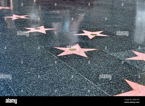 Stars on the Hollywood Walk of Fame Stock Photo - Alamy