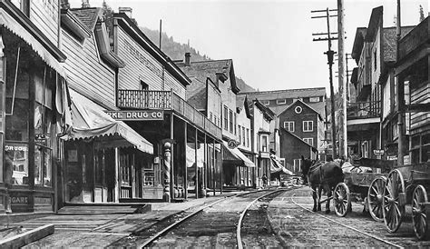 Mainstreet Burke Ghost Town - Idaho Photograph by Daniel Hagerman