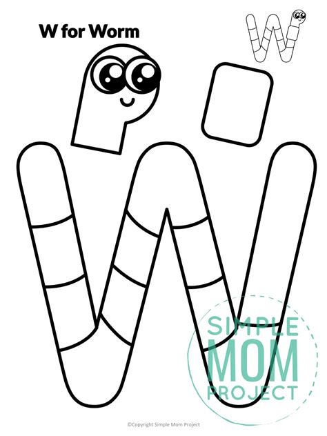 Free Printable Letter W Craft Template – Simple Mom Project