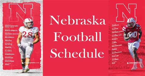 Nebraska Husker Football Schedule 2024 Printable Pdf - Kate Maggee