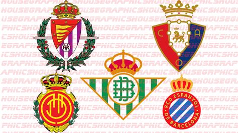 Spanish La Liga Football Team Badges SVG PNG 20 Teams - Etsy