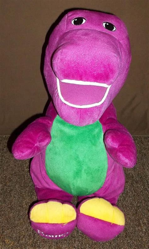 Barney * Talking Plush Doll * 24" JUMBO large huge 2 feet * 2001 Mattel * TALKS | #1821787612