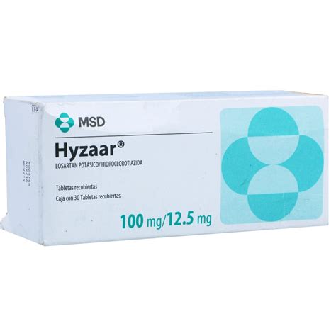 Hyzaar Tabletas 100Mg+12.5Mg Caja X 30