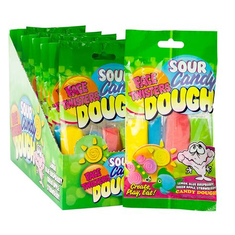 Face Twisters Sour Candy Dough 3.5 oz | Nassau Candy