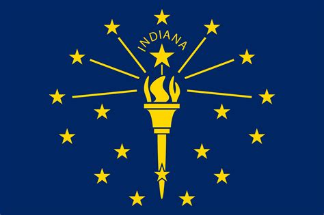 Drapeau de l'Indiana image et signification du drapeau de l'Indiana - Country flags