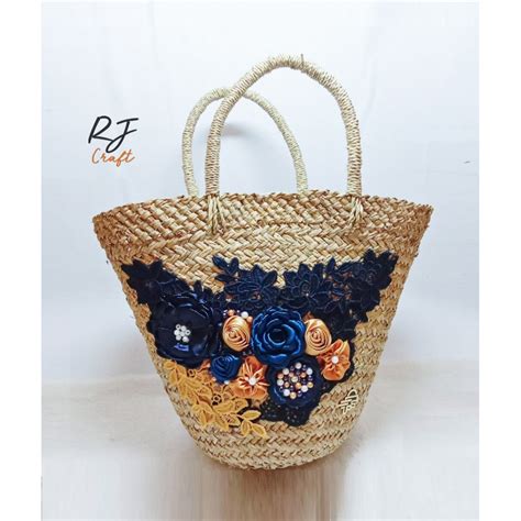 RJ CRAFT - Tas Anyaman Mendong Tas Etnik Tas Handmade Tas Brokat Tas ...