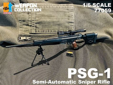 PSG-1 Semi-Automatic Sniper Rifle | 1:6 Scale Dragon Models Weapons Set | GID-77059