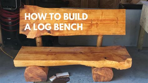 25 DIY Garden Bench Ideas - Free Plans for Outdoor Benches: Building A Log Bench