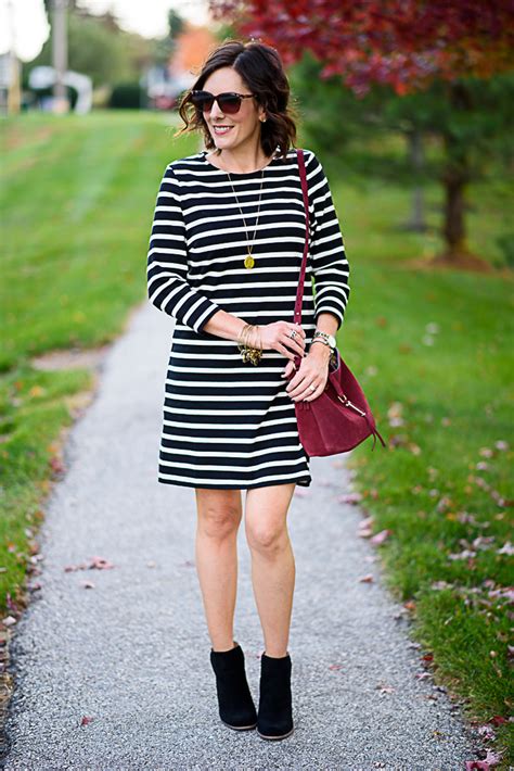 Black & White Striped Dress Styled Two Ways