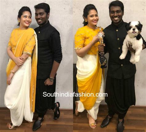 Atlee and Priya at Vijay Awards 2018 – South India Fashion