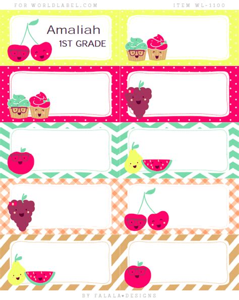 Back to School Labels by Falala Designs | Free printable labels & templates, label design ...