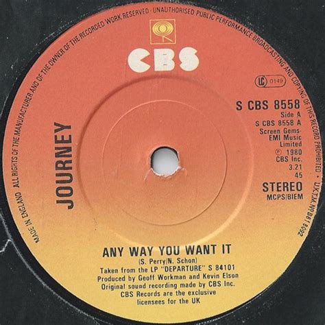 Journey - Any Way You Want It (1980, Vinyl) | Discogs