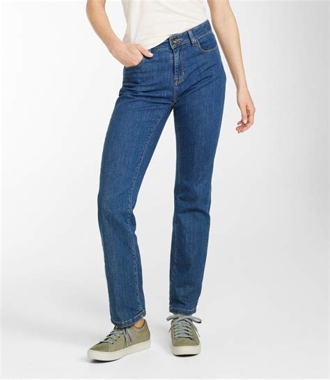 Women's True Shape Jeans, High-Rise Straight-Leg | Jeans at L.L.Bean