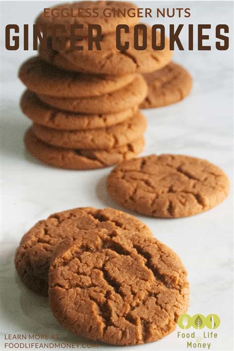 Ginger Cookie Recipe - Ginger Nut Biscuit Recipe - FoodLifeAndMoney