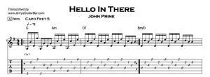 John Prine - Hello In There | Guitar Lesson, Tab & Chords | JGB