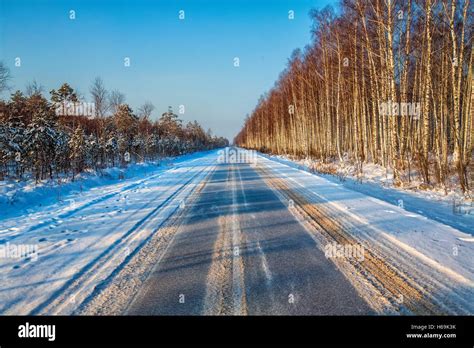 Russian winter landscape Stock Photo - Alamy