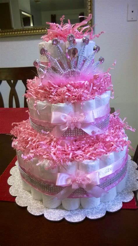 Princess Diaper Cakes For Baby Showers