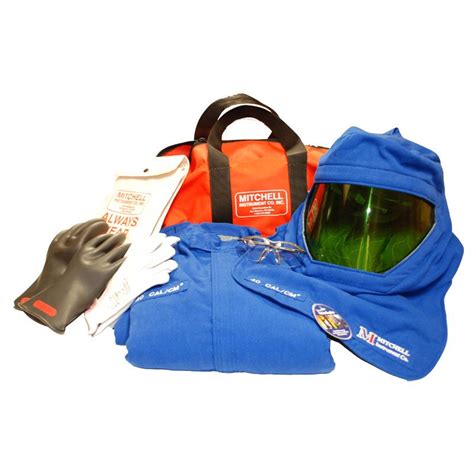 Mitchell Instruments 40 Cal Arc Flash PPE Kit With Class 0 Glove Kit ...