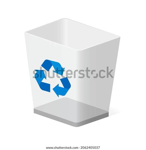 Trash Bin Basket Icon Recycle Sign Stock Vector (Royalty Free ...