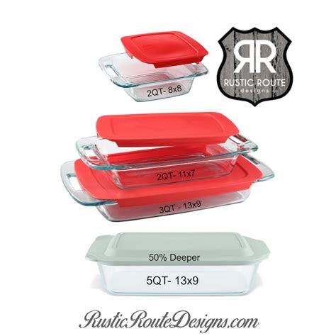 Casserole Dishes Monogram Dish Personalized Pyrex Custom - Etsy