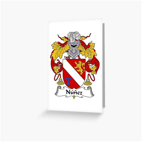 "Nunez Coat of Arms/Family Crest" Greeting Card for Sale by carpediem6655 | Redbubble