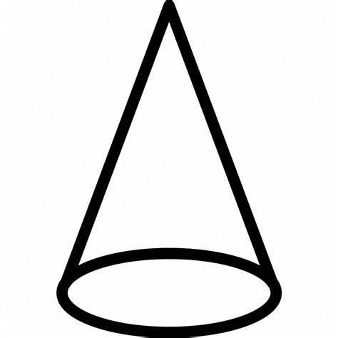 Cone, drawing, form, geometry, shape icon - Download on Iconfinder