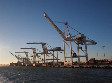 | cranes at the port of oakland