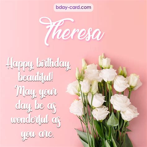 Birthday images for Theresa 💐 — Free happy bday pictures and photos | BDay-card.com