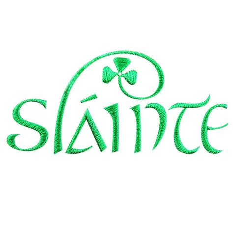 Irish Slainte Embroidery Design Instant Download - Etsy