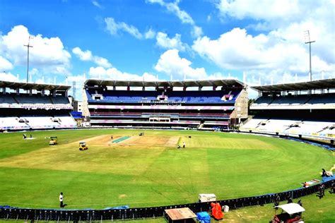 Ranchi : A view of JSCA International Stadium Complex ahead of 2nd ODI cricket match between Ind ...