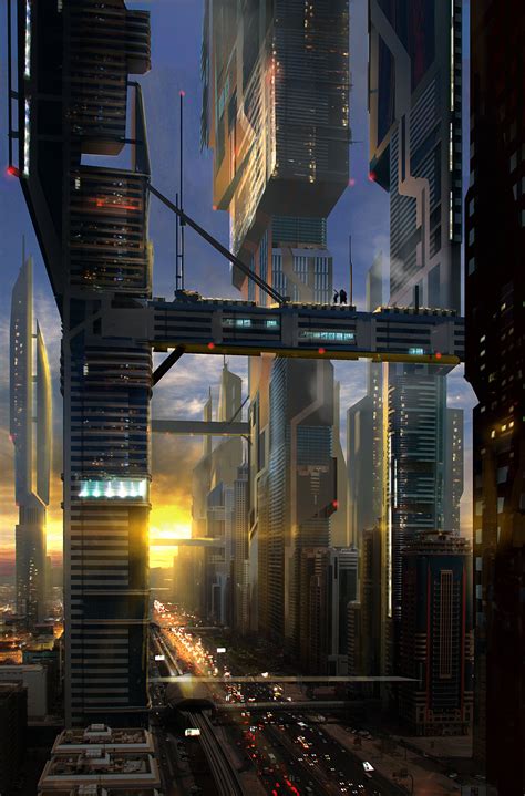 ArtStation - Sci-fi cityscape