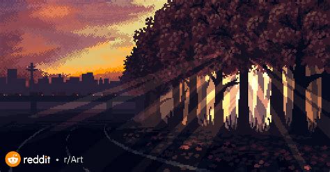 Autumn Sun, me, Pixel Art, 2019 : Art | Pixel art, Pixel art tutorial, Art