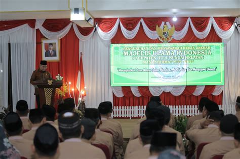 Pengukuhan dan Musyawarah Kerja Daerah MUI Kabupaten HSS – koranbanjar.NET