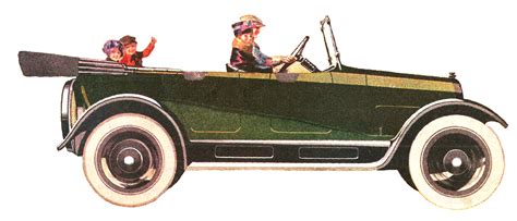 Antique Images: Free Vintage Cars Illustrations Roadster Overland Driving Downloads